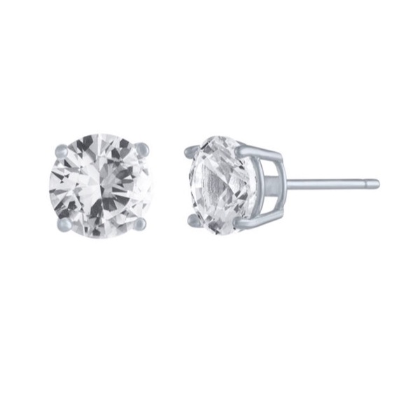 HELD for Shondrae! 2.5 Ct Sapphire SS Earrings NWT - Picture 2 of 5